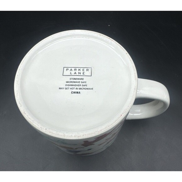 Parker Lane CAT PERSON Coffee Tea Mug Colorful CATS Stoneware Cup 16oz - Picture 6 of 6